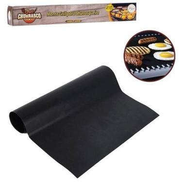 Imagem de Manta Grill Anti-Aderente De Teflon Para Churrasqueira E Assadeiras - 