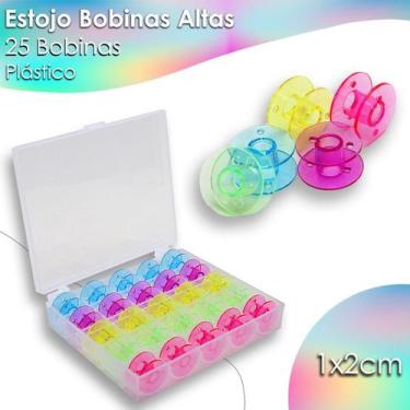 Imagem de Estojo Com 25 Bobinas Alta Para Janome Singer - Kaftor 
