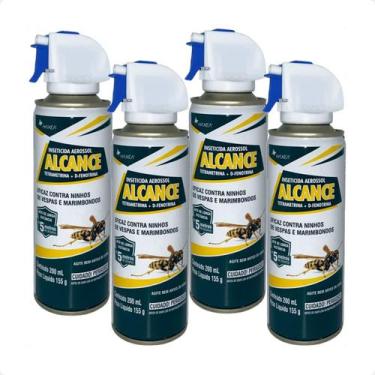Imagem de Combo 4 Alcance Inseticida Aerosol Haxea - 200ml