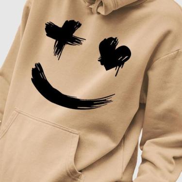 Imagem de Blusa Moletom Genuine Grit Masculina Estampada Algodão 30.1 Smiley, Be