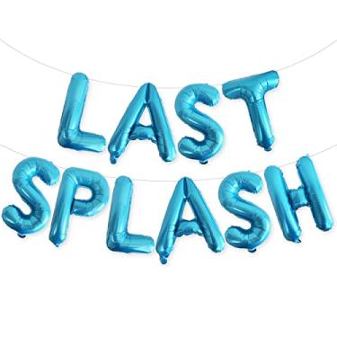 Imagem de PartyForever LAST SPLASH Balloons Banner Light Blue Bachelorette Party Decorations Sign