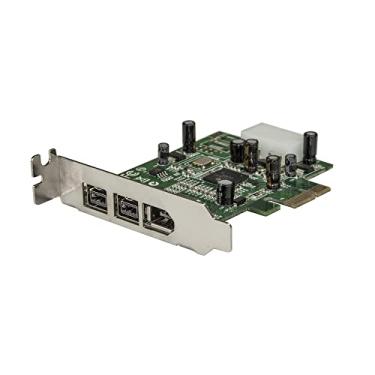 Imagem de StarTech.com Adaptador de placa FireWire PCI Express 1394 de perfil baixo 2b 1a de 3 portas - PCI Express 1394a - Placa PCIe FireWire 400 (PEX1394B3LP)
