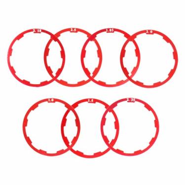 Imagem de Albedel Arruela de volante de bicicleta, espaçador, cassete, fone de ouvido, gaxeta, suporte inferior, eixo do volante para bicicleta de estrada MTB, 1 mm, 1,5 mm, 1,85 mm, 2,18 mm, 2,18 mm, 2,35 mm,