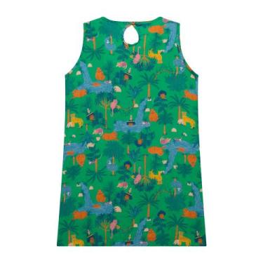Imagem de Vestido Infantil Menina Regata Em Viscose - Verde - Tupinikins, 10