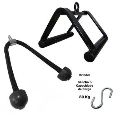 Imagem de Kit Puxadores Triangulo Remada + Puxador Corda Academia - Famafit