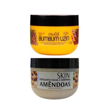 Imagem de Muriel Bum Bum Lizin 250ml + Esfoliante Amêndoas 250ml