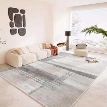 Imagem de Grande área listrada sala de estar tapete abstrato quarto casa arte cabeceira tapete macio moderno área de lazer tapetes de pelúcia, SY1042, QD, 300x400CM