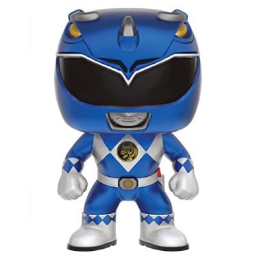 Imagem de Funko POP TV: Power Rangers - Blue Ranger Metallic Gamestop Exclusive