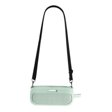 Imagem de Capa de silicone para Bose SoundLink Flex e Bose SoundLink Flex 2ª geração, capa de alto-falante para montanhismo, caminhadas, viagens, transporte compatível com alto-falante Bluetooth Bose (verde)
