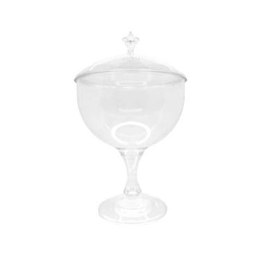 Imagem de Taça Americana Flor-de-Lis Com Tampa - 1,150 ml  - 1 unidade - Rizzo -
