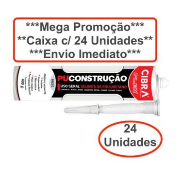 Imagem de Pu Construção Cola Selante de Poliuretano Cibra flex 400g Preto - Caix