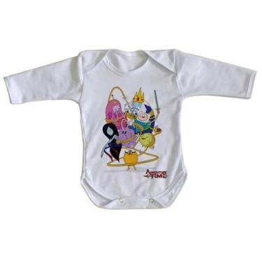 Imagem de  body nenê criança roupa bebê manga longa  Adventure Time  - Empório D