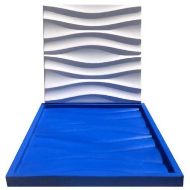 Imagem de Forma Silicone Gesso Parede 3D - Riviera - Xmoldes Formas 3D