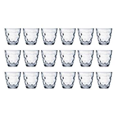 Imagem de Jogo Copos Vidro Redondo Bangkok 18 Peças Transparente 250ML - WELLMIX