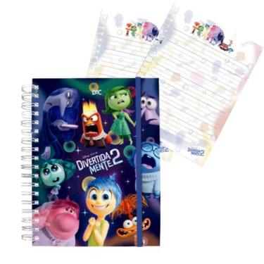 Imagem de Kit Caderno Smart Universitário Divertidamente 2 Com Refil Extra Capa 