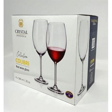 Imagem de Jogo 6 Taças Cristal Bohemia Titanium - Taça Para Vinho - Rojemac