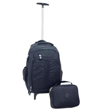 Imagem de Mochila De Rodinha E Estojo Juvenil Masculino Feminino Escolar - Sport
