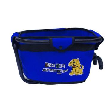 Imagem de Cadeirinha Cestinha Bike Dog para Bicicleta Azul Altmayer AL59, Azul