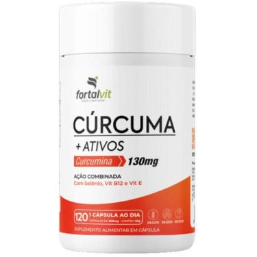 Imagem de Cúrcuma Ativos, Longa Duração: 4 Meses, 120 Cápsulas, Com Vitamina E, 