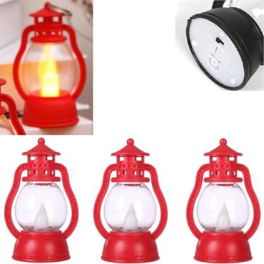 Imagem de Kit 3 Lampião Vela Decorativa Lâmpada Luz LED Luminária Mini - Inter, 