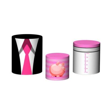 Imagem de Trio De Capa Cilindro 3D -  A poderosa Chefinha Efeito Brilhos 003 - V