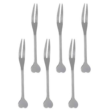 Imagem de Conjunto 6 Garfos de Aço Inox Aperitivo UTEN-411- Hauskraft