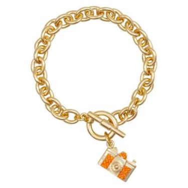 Imagem de Bracelete Câmera Fotográfica BL0717 - Akasaki, Dourado, Laranja