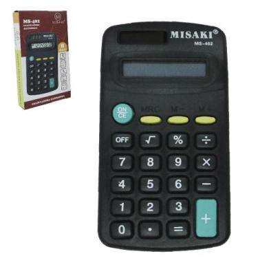 Imagem de Calculadora eletronica 8 digitos 11,5x6,5cm - OM UTILIDADES