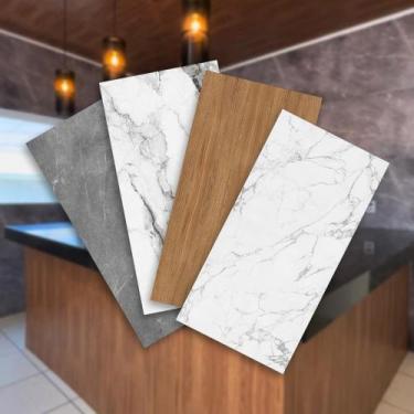 Imagem de Placa Revestimento Flexível Decorativo Grande 90x60cm - Papel e Parede
