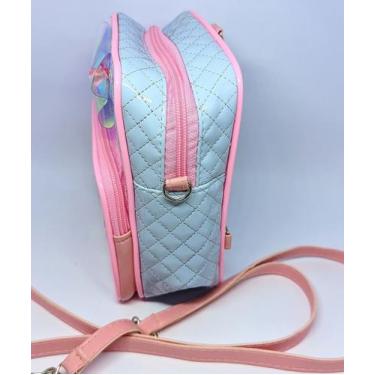 Imagem de Bolsa infantil Menina Mochila com Bolso ziper Lilo stitch Gel com Glit