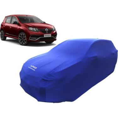 Imagem de Capa Automotiva Para Renault Sandero Rs Tecido Helanca Lycra - Mz, Azu