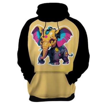 Imagem de Moletom Casaco Blusa Animais Cyberpunk Elefantes Safari 4 - Enjoy Shop