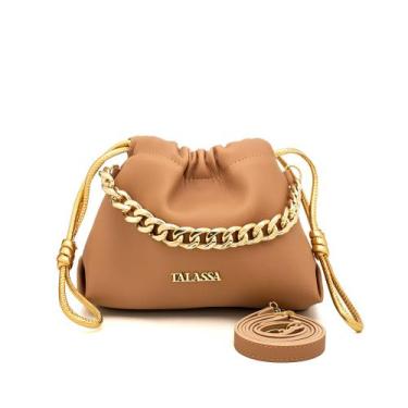 Imagem de Bolsa Feminina Pra Festas De Corrente Dourada  - Talassa, Nude