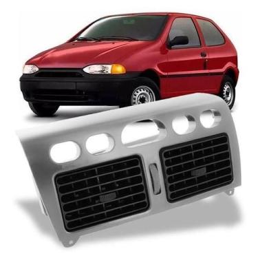 Imagem de Moldura Painel Difusor Ar Palio Mecanismo E Difusores Prata - Autoplas