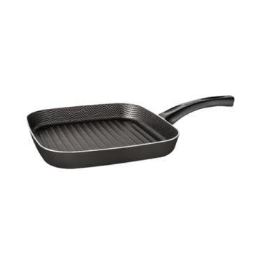 Imagem de Bistequeira Tramontina Paris em Alumínio com Revestimento Interno em Antiaderente Starflon Max e Externo de Silicone Preto 28 cm 2,3 L