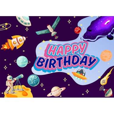 Imagem de DePhoto Espaço 1,7 x 1,5 m, pano de fundo, planetas, galáxia, buraco negro, astronauta, fotografia de fundo, espaço sideral, tema fotográfico, decoração de aniversário, artigos de festa