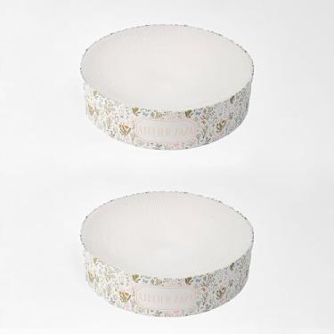 Imagem de ATELIER ZAZA Cama redonda de papelão para gatos em formato redondo de 45 x 45 cm, almofada para arranhar gatos reciclados, papelão ondulado, móveis de longa duração, papel sueco