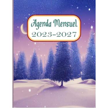 Imagem de Agenda Mensile 2023-2027: 60 Mesi Planner Annuale Calendario Mensile, Agenda Organizzatore e Appuntamento e Festività, Bella copertina di Natale.
