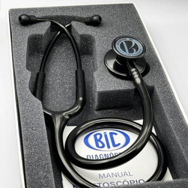 Imagem de Estetoscópio Bic Eternity III Black Edition ES1507 - Excelente Ausculta - Garantia de 5 anos