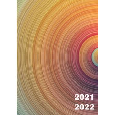 Imagem de 2021 2022: AGENDA A4 semana vista vertical, Planificador 2021-2022, calendario semanal, 14 meses, de Junio de 2021 a Junio de 2022, Planificadora diaria y mensual
