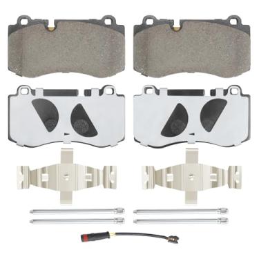 Imagem de SUPLABEL HZ1223 Conjunto de pastilhas de freio a disco semimetálico premium - compatível com Mercedes-Benz CL550, CL600, S350, S400, S550, S600; FRENTE