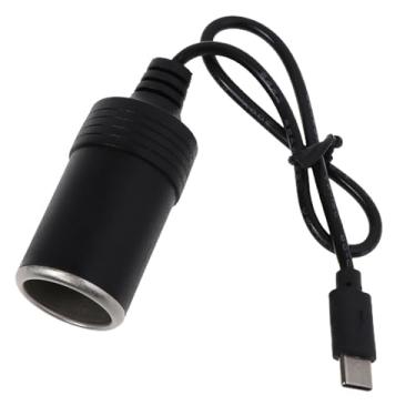 Imagem de Adaptador USB C para isqueiro de 15 V, cabo adaptador de isqueiro USB de 1,5 m para gravador de direção