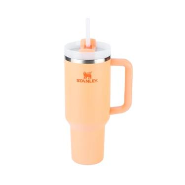 Imagem de Stanley - Quencher H2.0 FlowState 1,18L - Copo de aço inoxidável com isolamento a vácuo, tampa e canudo, para água, chá gelado, café, smoothies e muito mais, Nectarine