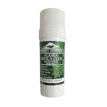 Imagem de Snowy Summit Devil's Club Salve Stick – Pomada de cuidados com a pele natural feita à mão para aplicação sem bagunça – Massagem muscular com aroma de ervas – Feito nos EUA – Para pele seca e rachada
