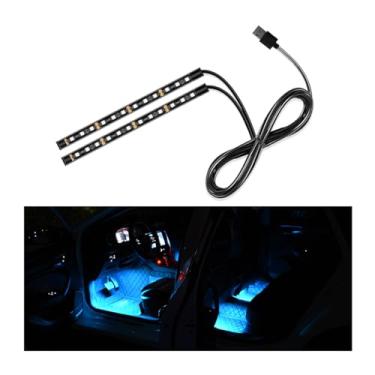 Imagem de Yourkar Fita de LED para carro, 24 luzes LED para ambientes internos sob o painel com porta USB, lâmpada de decoração de veículos, kit de iluminação de faixa de luz noturna ambiente, acessórios