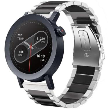 Imagem de Lamshaw Compatível com pulseira CMF Watch 3 Pro, pulseiras de substituição de aço inoxidável de liberação rápida compatíveis com smartwatch CMF Watch Pro 1, 2, 3 Pro