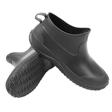 Imagem de Sapatos de Chuva Antiderrapantes, Resistentes à água, Tubo Curto, para Atividades Ao Ar Livre, Lavagem de Carro (38)