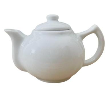Imagem de Bule Chaleira 400ml Japonês Café, Chá, Leite - Porcelana Branca - Anti