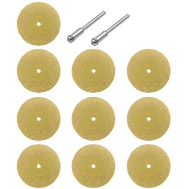 Imagem de Jogo 10 Disco De Corte 30Mm Diamantado Titânio Para Retífica