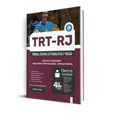 Imagem de Apostila TRT-RJ  - Analista Judiciário - Área Apoio Especializado - Se